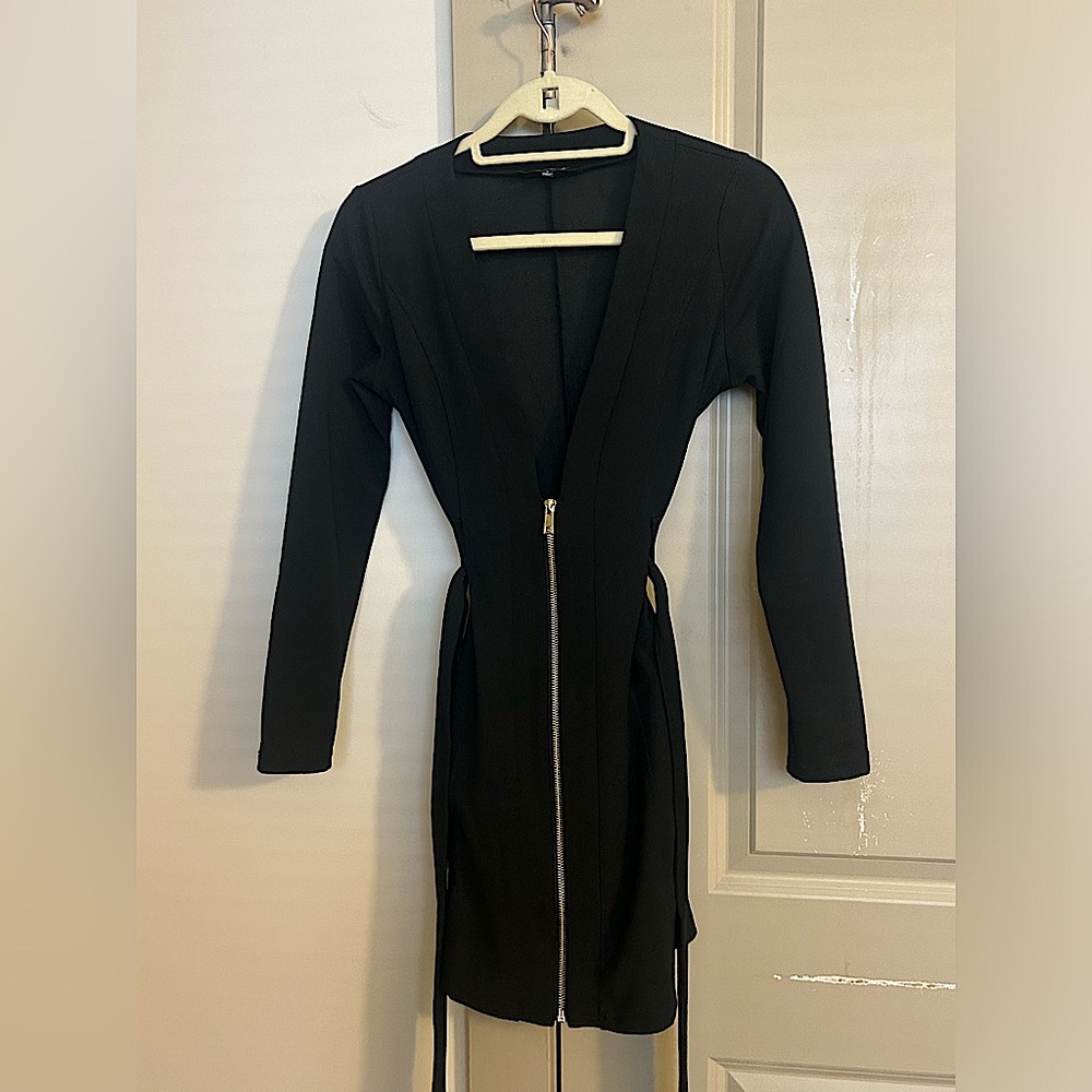 Black Zip Up Cardigan Long Sleeve
